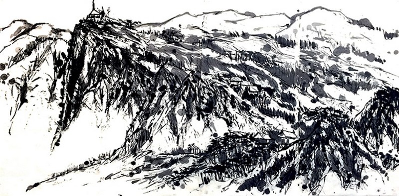 bức tranh Artist Creates Traditional Chinese.jpg