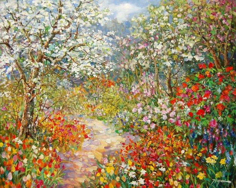 Bức tranh Spring in Tin Yan Chan.jpg