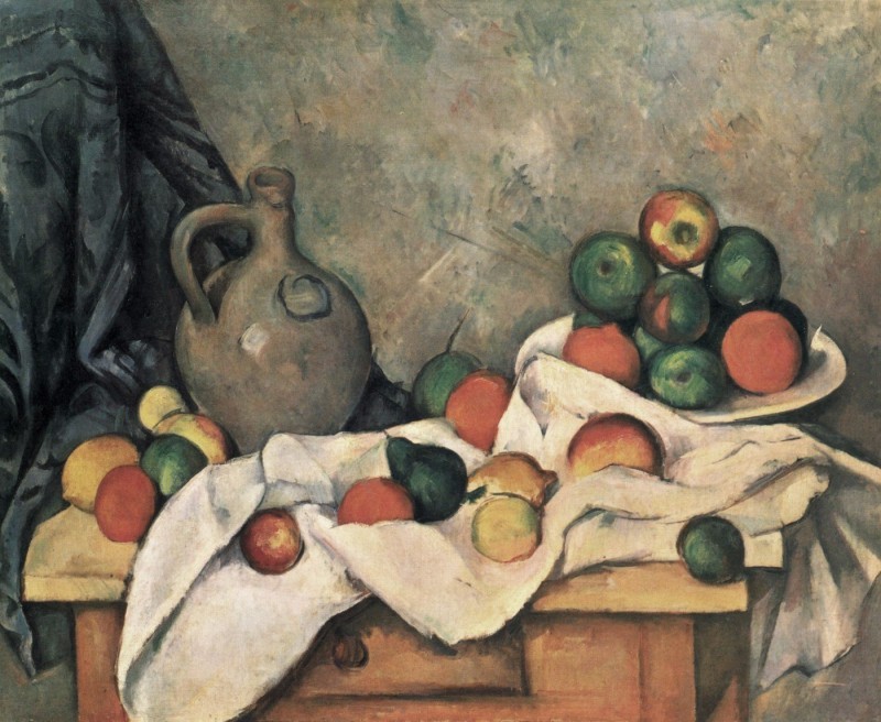 Bức tranh Still Life, Drapery, Pitcher, and Fruit Bowl.jpg