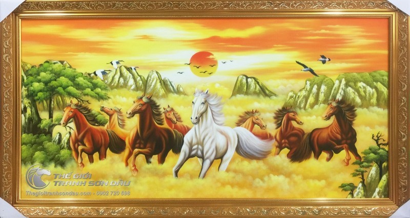 Tranh Bát Mã Hợp Mệnh Kim.jpg