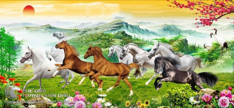 Tranh Bát Mã Truy Phong Mùa Xuân.jpg