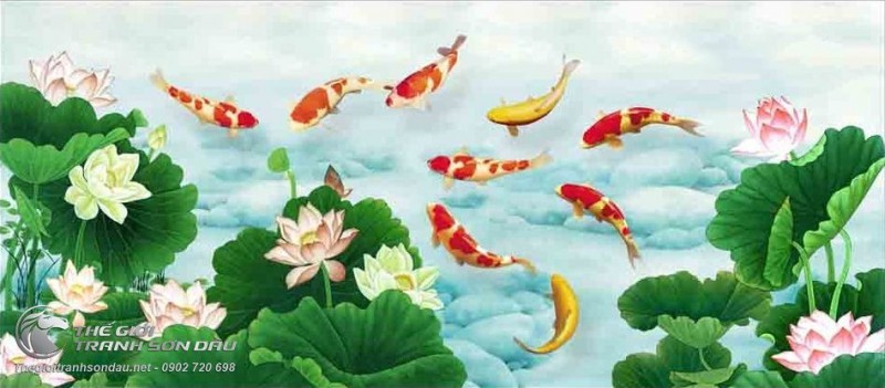 Tranh Cá Chép Đỏ Cá Chép Vàng.jpg