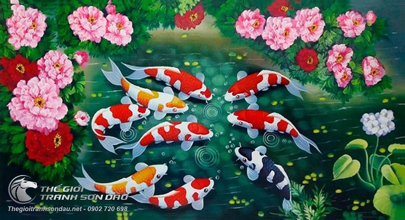 Tranh Cá Chép Hoa Mẫu Đơn.jpg
