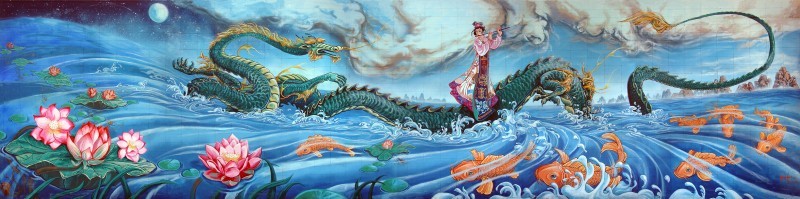 Tranh cá chép hóa rồng trong truyền thuyết.jpg