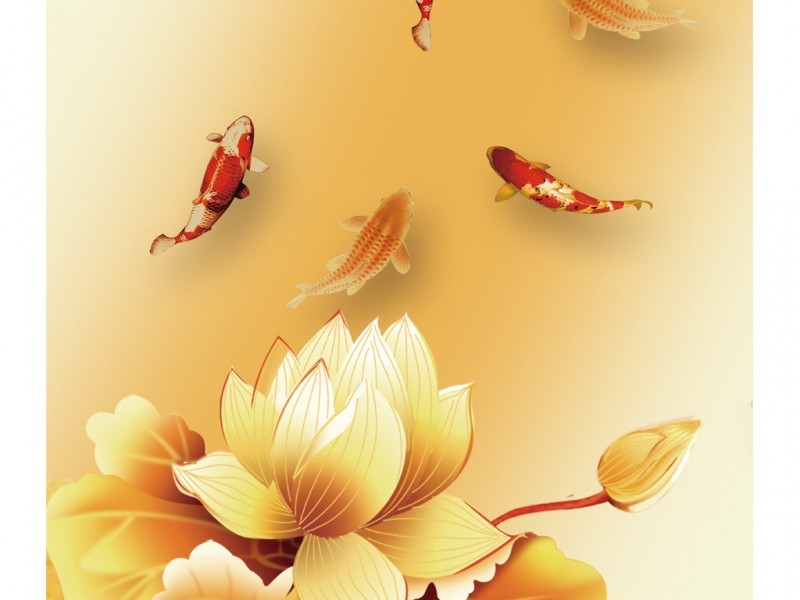 Tranh cá chép sen vàng bơi lên.jpg