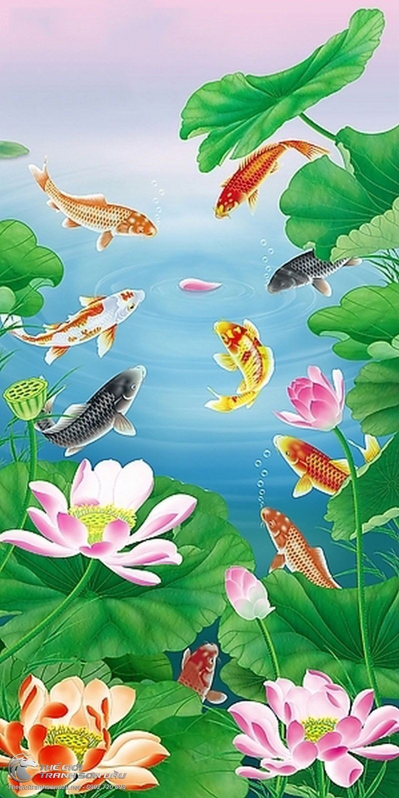 Tranh Cá Chép Và Hoa Sen.jpg