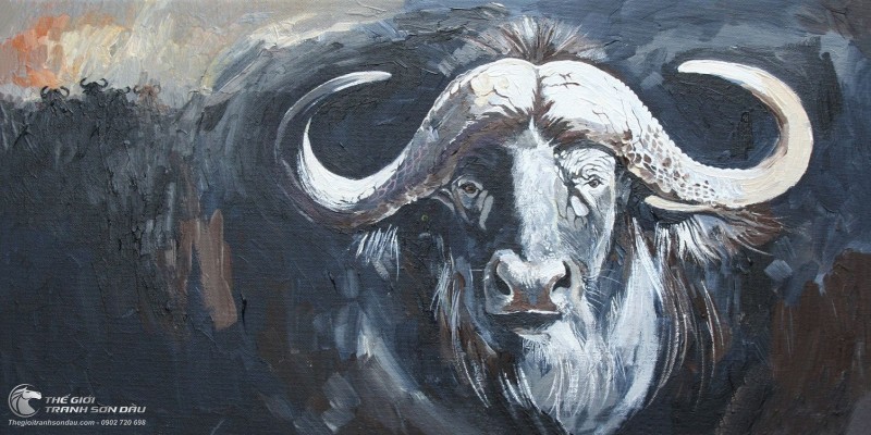 Tranh Chân Dung Chú Trâu Bạc Vẽ Sơn Dầu.jpg