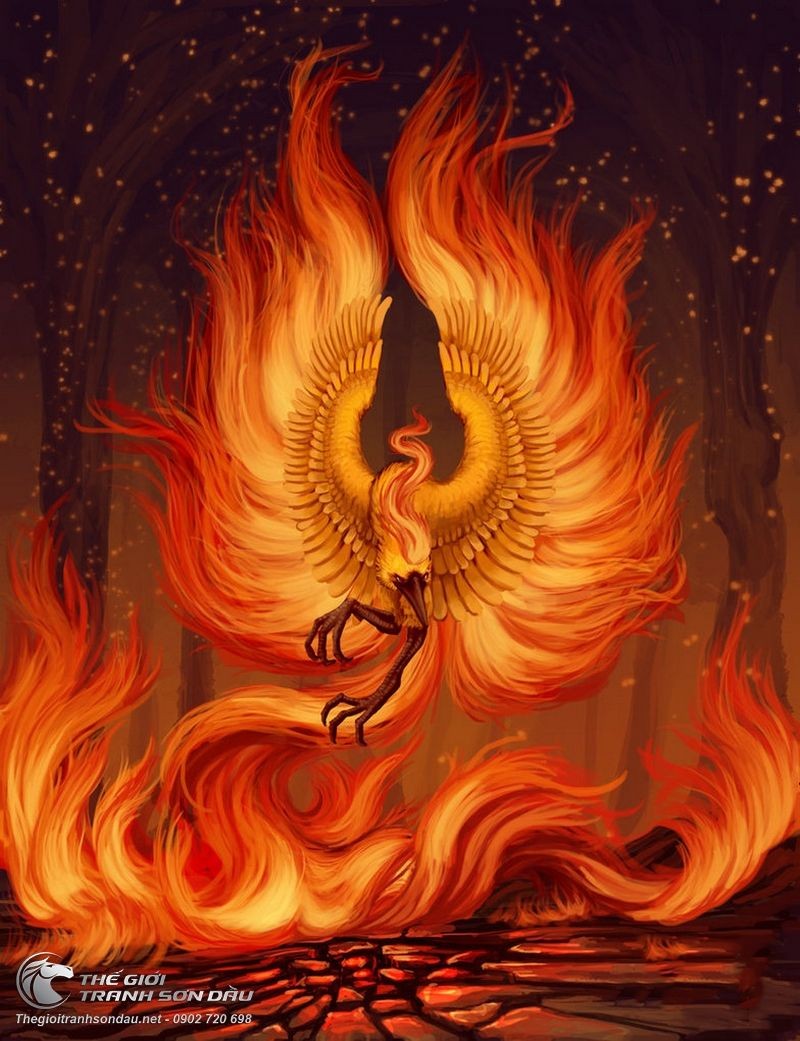 Tranh Chim Phụng Hoàng Múa Cánh Rực Lửa.jpg