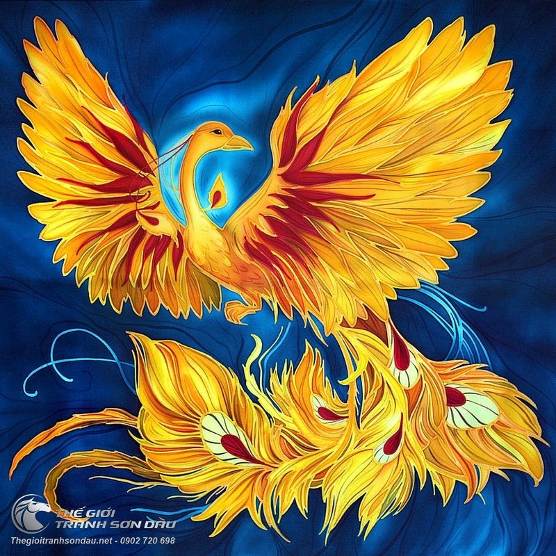 Tranh Chim Phụng Vẽ Sơn Dầu Nghệ Thuật.jpg