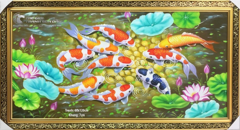 Tranh Cửu Ngư Quần Hội Đẹp Giá Rẻ.jpg