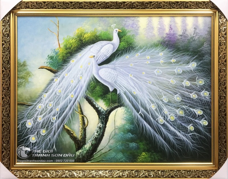 Tranh Đôi Công Lông Trắng.jpg