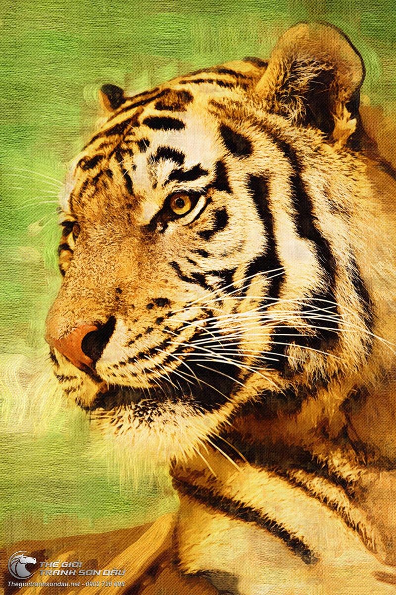 Tranh Hổ Vẽ Bằng Sơn Dầu Đẹp.jpg