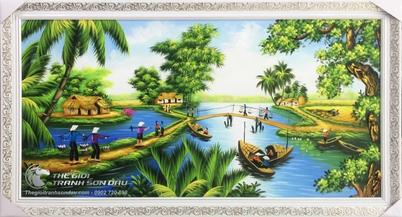 Tranh Phong Cảnh Sông Nước Quê Hương.jpg