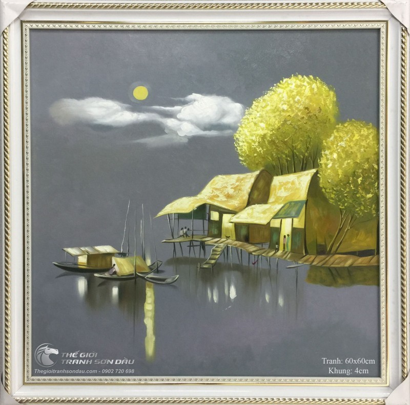 Tranh Quê Hương Dòng Sông Con Đò.jpg