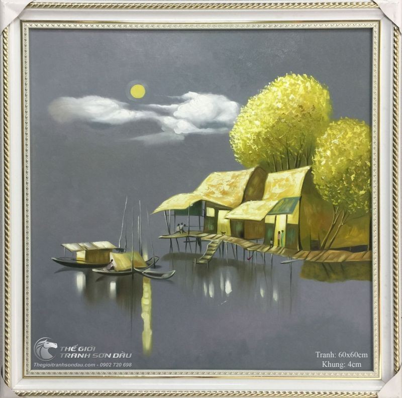 Tranh Quê Hương Dòng Sông Con Đò.jpg