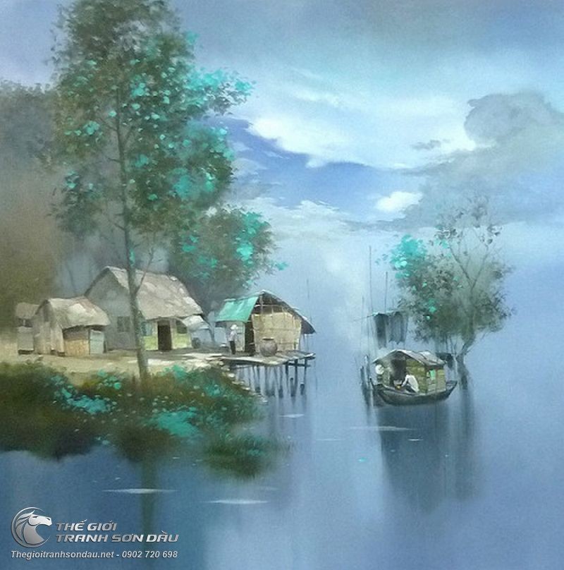 Tranh Quê Hương Góc Sông Yên Bình.jpg