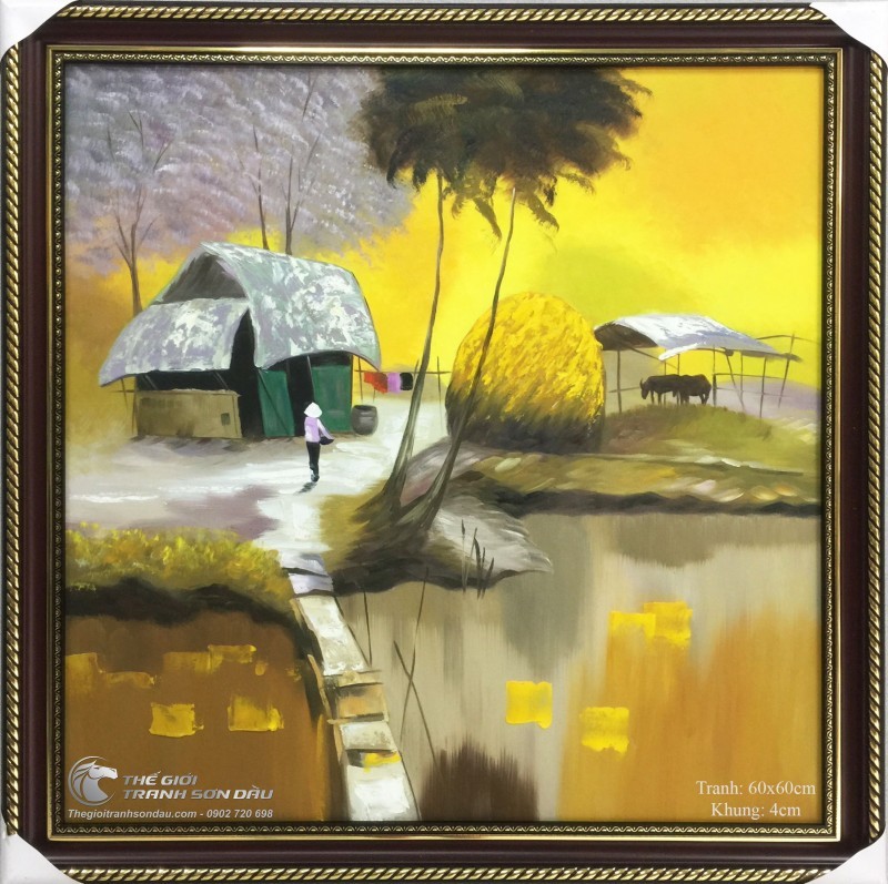 Tranh Quê Hương Ngôi Nhà Quê.jpg