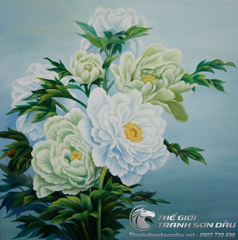 Tranh Sáu Bông Hoa Mẫu Đơn May Mắn.jpg