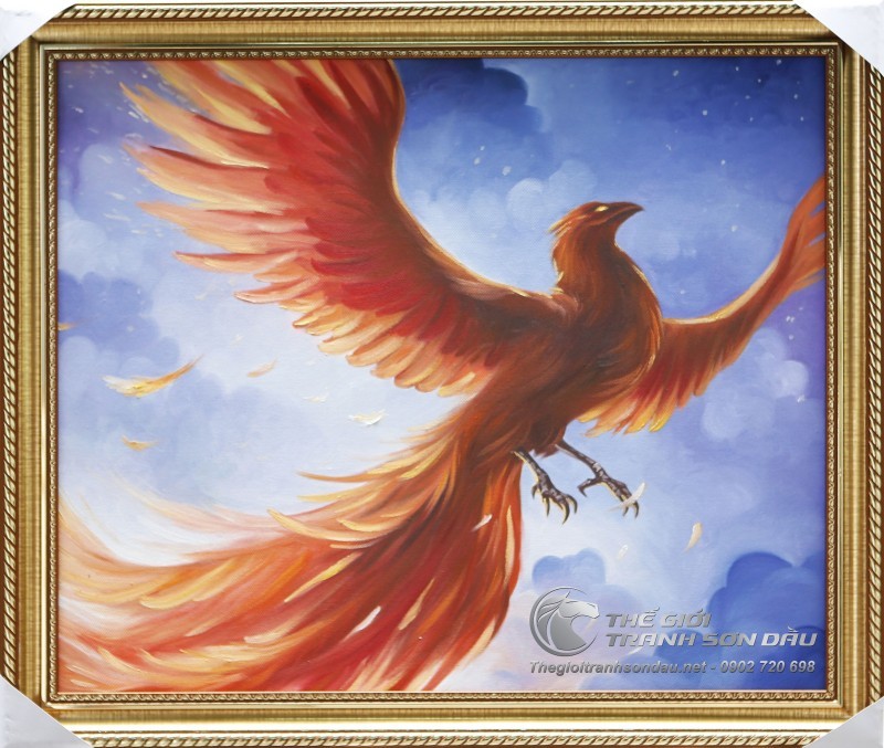 Tranh Sơn Dầu Chim Phượng Hoàng Lửa.jpg