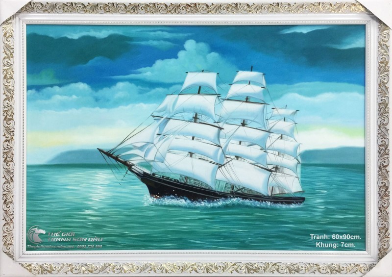 Tranh Thuyền Buồm Phong Thủy.jpg