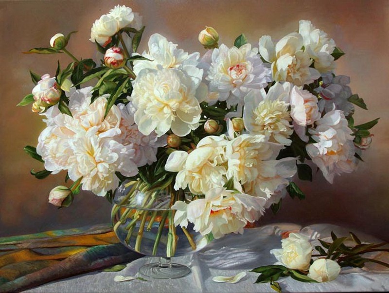 Tranh Tĩnh Vật Hoa Mẫu Đơn Tả Thực.jpg