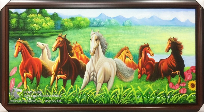 Tranh Treo Tường Bát Mã Du Xuân.jpg