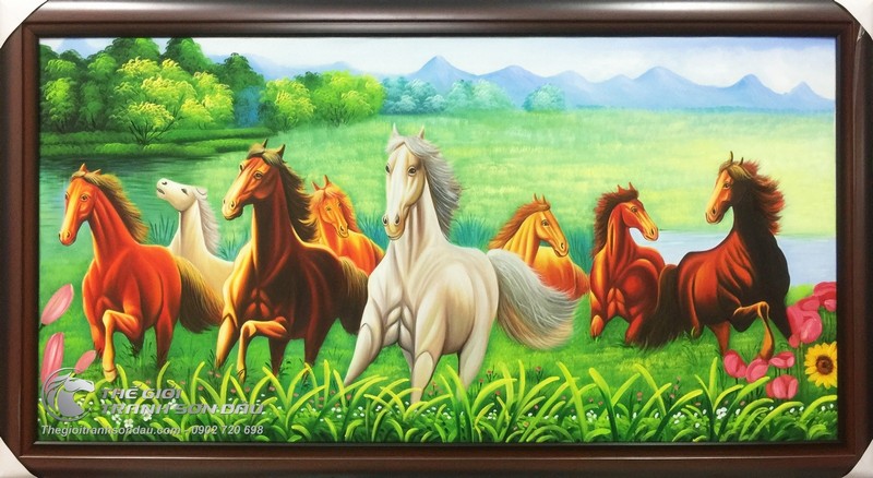 Tranh Treo Tường Bát Mã Du Xuân.jpg