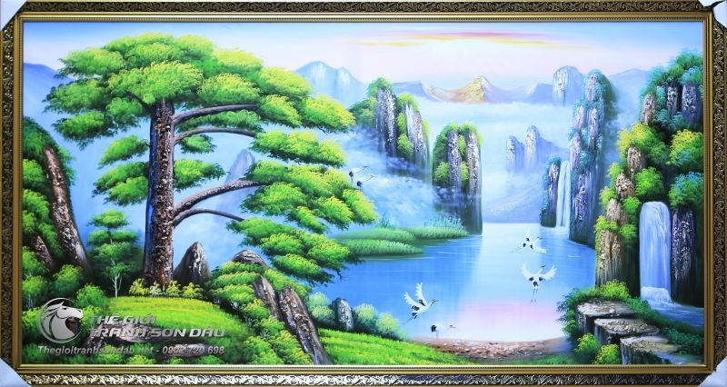 Tranh Tùng Hạc Sơn Thủy Hữu Tình.jpg