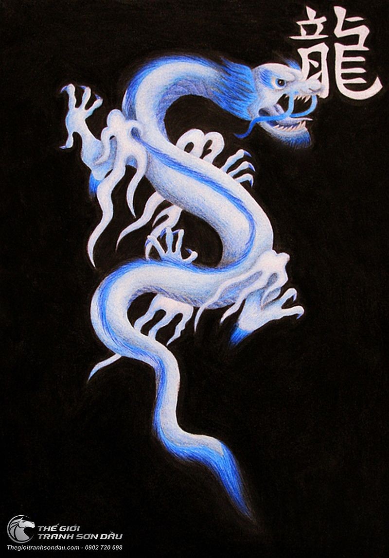 Tranh Vẽ Bạch Long Nền Đen.jpg