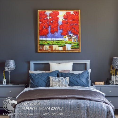 Bức Tranh Quê Hương Mùa Thu Phong Cách Hiện Đại