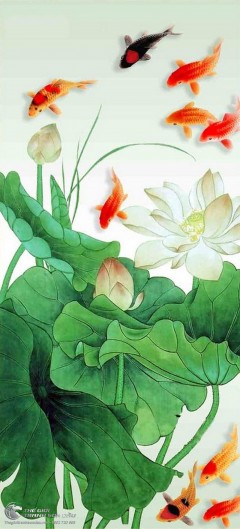 8 Bức tranh cá chép vàng đẹp, mang may mắn đến cho gia chủ