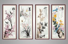 Bộ tranh tứ bình, ý nghĩa và cách treo tranh tứ bình