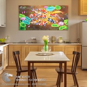 Tranh Cá Chép Đẹp Giá Rẻ Treo Phòng Khách