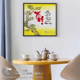 Tranh Chữ Thọ Thư Pháp Tặng Sinh Thần Ý Nghĩa