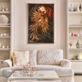 Tranh Đôi Chim Phượng Hoàng Đẹp