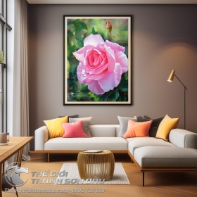Tranh Hoa Hồng Tả Thực
