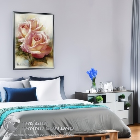 Tranh Hoa Hồng Trang Trí Đẹp