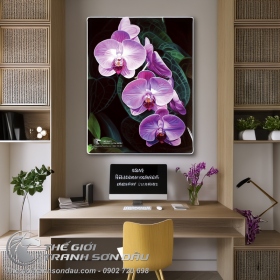 Tranh Hoa Lan Lung Linh