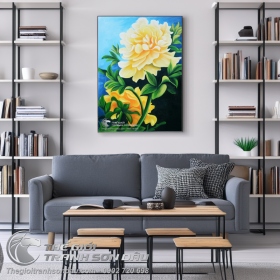 Tranh Hoa Mẫu Đơn Vàng