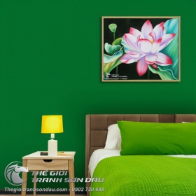 Tranh Hoa Sen Hồng Xinh Đẹp