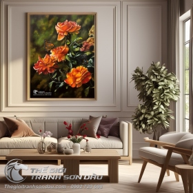 Tranh Nghệ Thuật Hoa Hồng Đẹp Ấn Tượng
