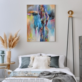 Tranh Nghệ Thuật Thiếu Nữ Khỏa Thân Quyến Rũ