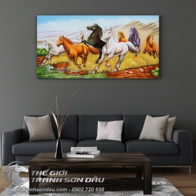 Tranh Ngựa Phong Thủy Treo Phòng Khách