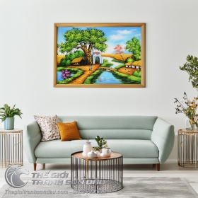 Tranh Phong Cảnh Quê Hương Đất Nước Việt Nam Xưa