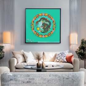 Tranh Rồng Cuộn Theo Hình Tròn