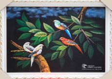 Tranh Sơn Dầu 2 Đôi Chim