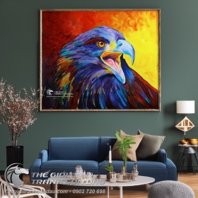 Tranh Sơn Dầu Đại Bàng Nhiều Màu