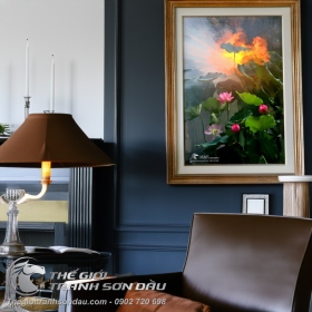 Tranh Sơn Dầu Hồng Liên