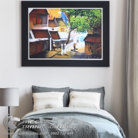 Tranh Sơn Dầu Phố Cổ Việt Nam