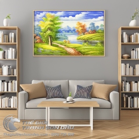 Tranh Sơn Dầu Phong Cảnh Nước Ngoài Trang Trí Phòng Làm Việc